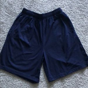 Navy Cotton Shorts